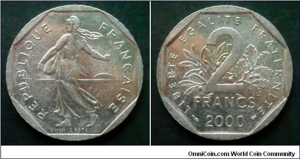 France 2 francs. 
2000
