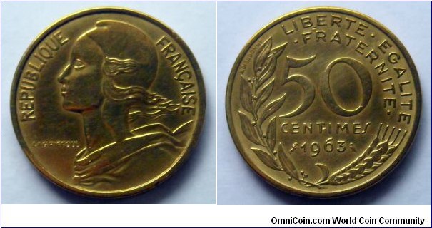 France 50 centimes.
1963