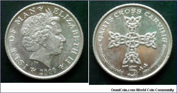 Isle of Man 5 pence.
2000 (PMM AA)