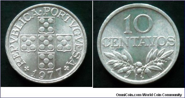 Portugal 10 centavos.
1977