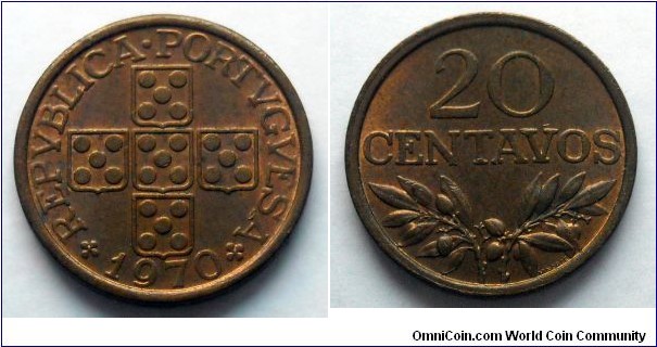 Portugal 20 centavos.
1970 (II)