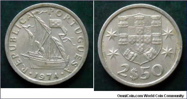Portugal 2,50 escudos.
1974