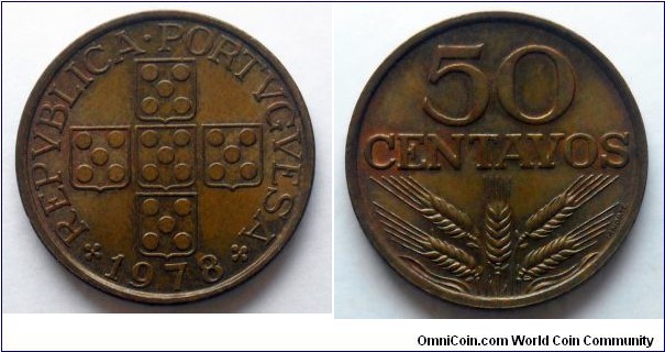 Portugal 50 centavos.
1978 (II)