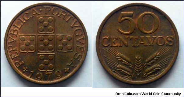 Portugal 50 centavos.
1979 (II)