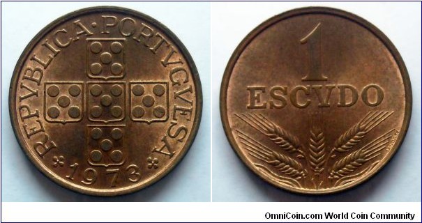 Portugal 1 escudo.
1973