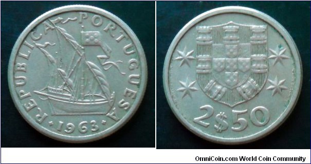 Portugal 2,50 escudos.
1963