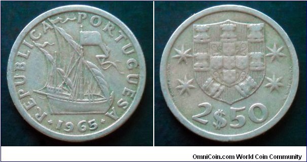 Portugal 2,50 escudos.
1965