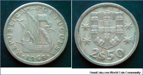 Portugal 2,50 escudos.
1968