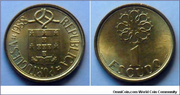 Portugal 1 escudo.
1988