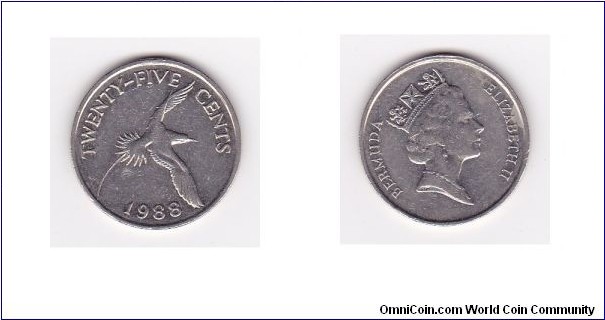 25 Cents - Elizabeth II 3rd portrait