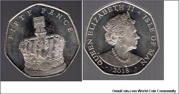 50p 65th Anniversary of the Coronation of Queen Elizabeth II The Imperial State Crown