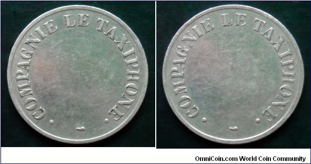 French token - Compagnie le Taxiphone with Monnaie de Paris mint mark.