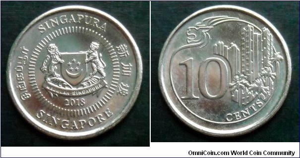 Singapore 10 cents.
2018