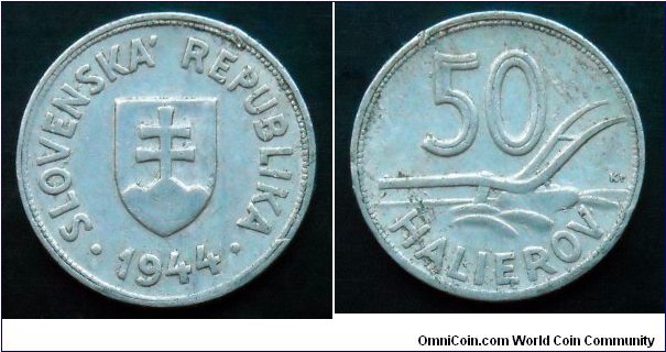 Slovakia 50 halierov.
1944