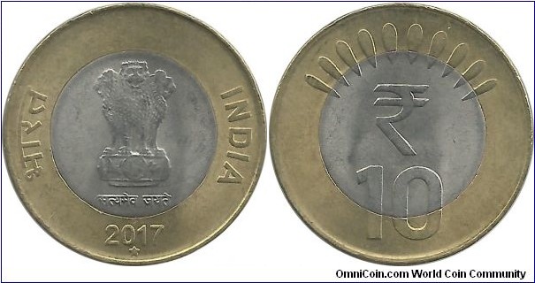 India-Republic 10 Rupees 2017(H)