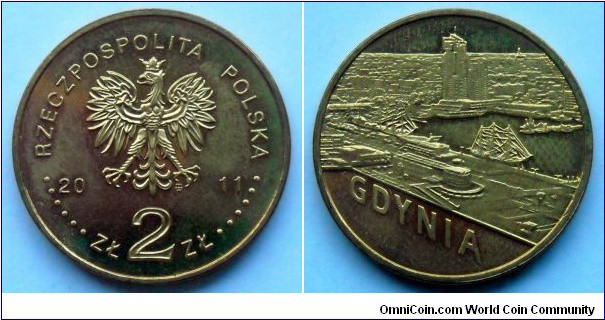 Poland 2 złote.
2011, Gdynia