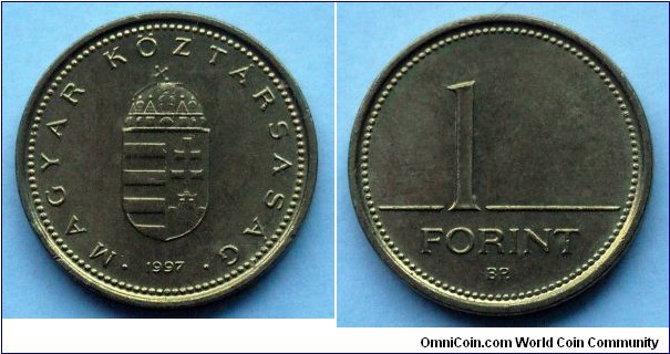 Hungary 1 forint.
1997