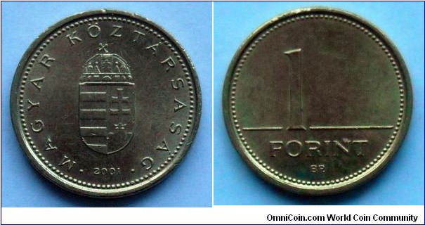 Hungary 1 forint.
2001
