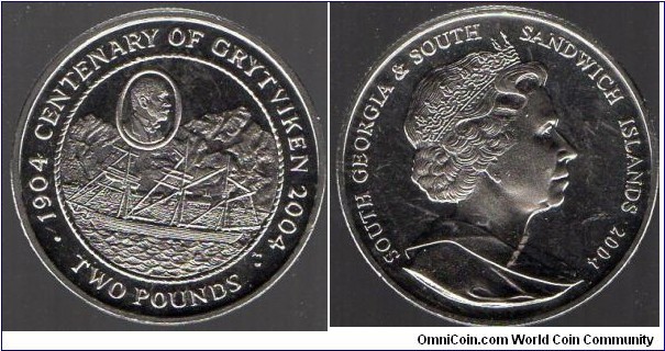 £2 Centenary of the Founding of Grytviken