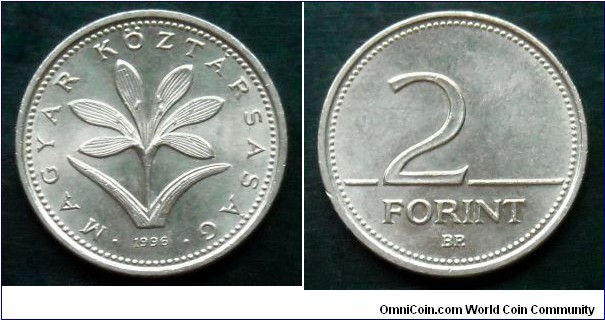 Hungary 2 forint.
1996 (II)