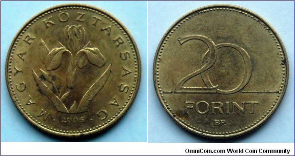 Hungary 20 forint.
2006