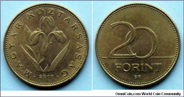 Hungary 20 forint.
2007