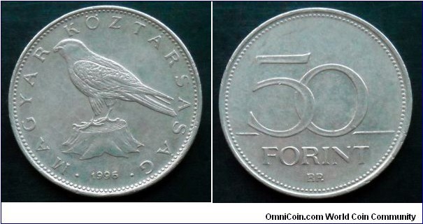 Hungary 50 forint.
1996