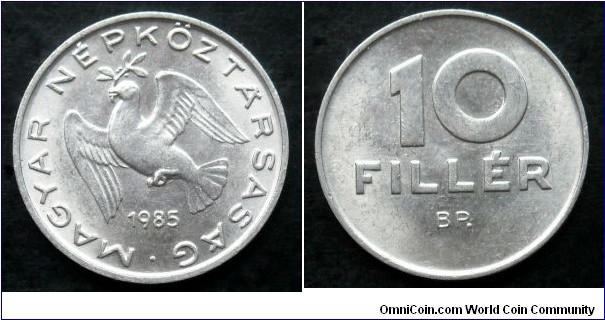 Hungary 10 filler.
1985