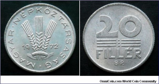 Hungary 20 filler.
1972 (II)