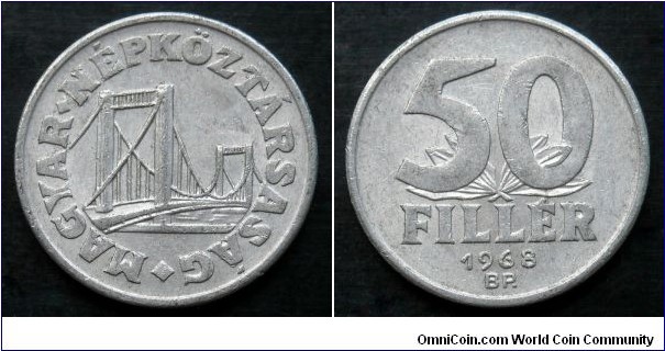 Hungary 50 filler,
1968