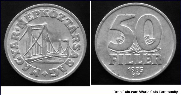 Hungary 50 filler.
1985