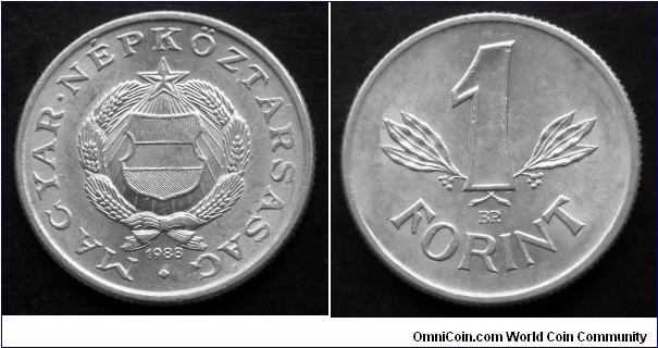 Hungary 1 forint.
1988