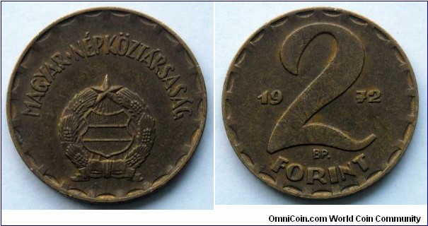Hungary 2 forint.
1972