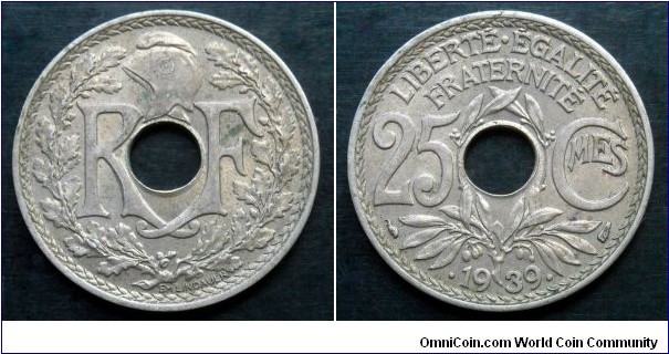 France 25 centimes.
1939 (II)