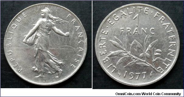 France 1 franc.
1977 (II)