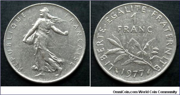 France 1 franc.
1977 (II)