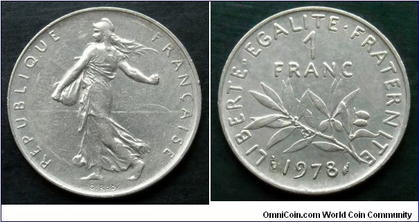 France 1 franc.
1978 (II)