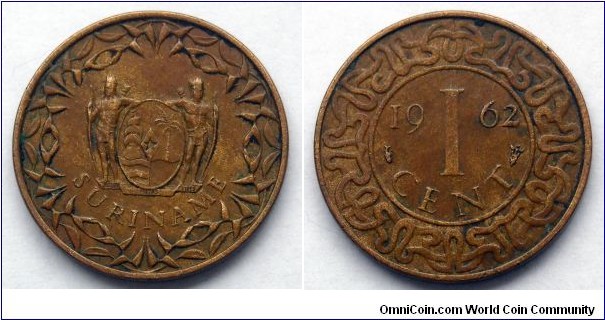 Suriname 1 cent.
1962 (III)