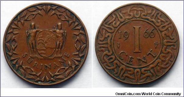 Suriname 1 cent.
1966 (IV)