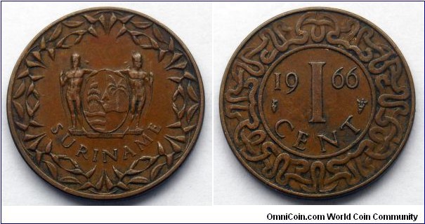 Suriname 1 cent.
1966 (V)