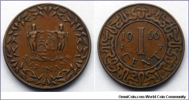 Suriname 1 cent.
1966 (V)