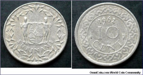 Suriname 10 cent.
1962 (II)
