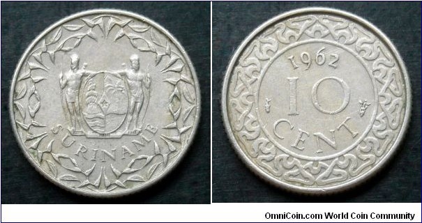 Suriname 10 cent.
1962 (III)