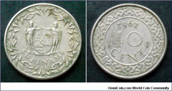 Suriname 10 cent.
1962 (V)