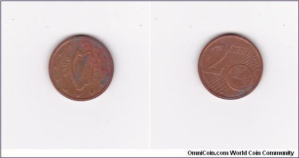 Ireland 2007 2 Euro Cent Coin