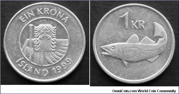 Iceland 1 króna.
1999 (II)