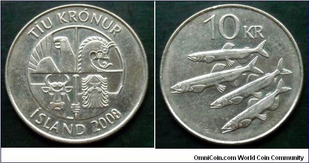 Iceland 10 krónur.
2008 (IV)