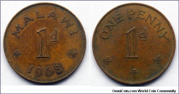 Rare 1 penny from Malawi