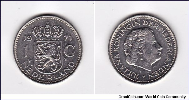 Netherlands 1971 One gulden Coin