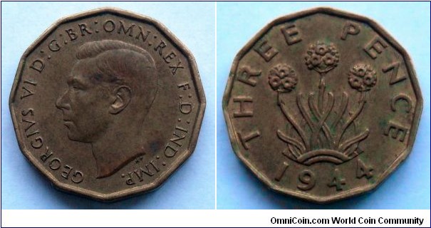 3 pence 1944